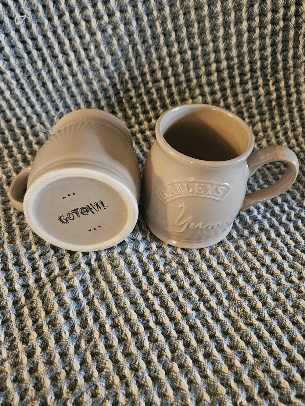 Cream Ceramic Mug Set of 2 - Warm Beige